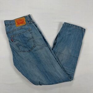 Levi's 559 Relaxed Straight Fit Light Wash Denim Jeans Mens 34x32 Blue Classic